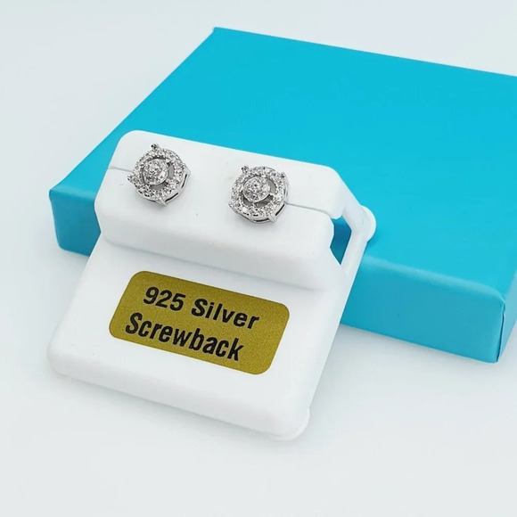 "925 Sterling Silver CZ Beautiful Earrings for Women, 1USPAR4200 - Picture 6 of 11